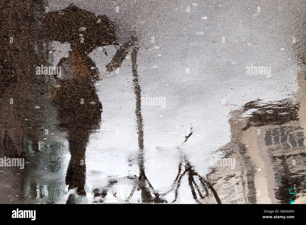 Berlin, Deutschland, Passatwinde an einem regnerischen Tag Stockfoto