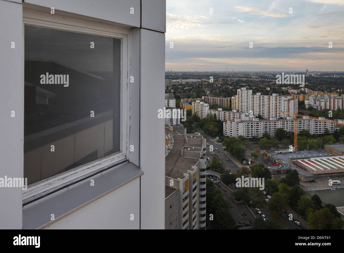 Berlin, Deutschland, Wohngebäude der Gropius-Stadt in Neukölln Stockfoto