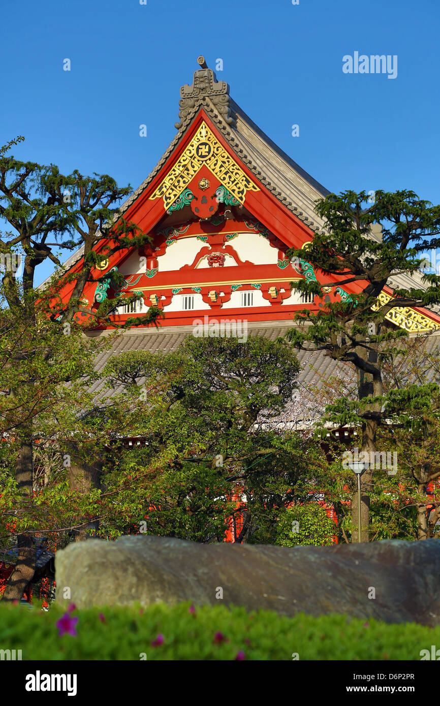 Orientalische Architektur und Gärten des Sensoji Asakusa Kannon-Tempel, Tokyo, Japan Stockfoto