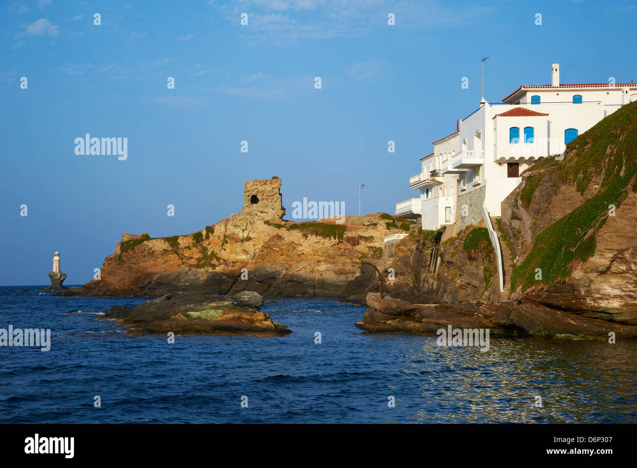 Hora, Insel Andros, Kykladen, griechische Inseln, Griechenland, Europa Stockfoto