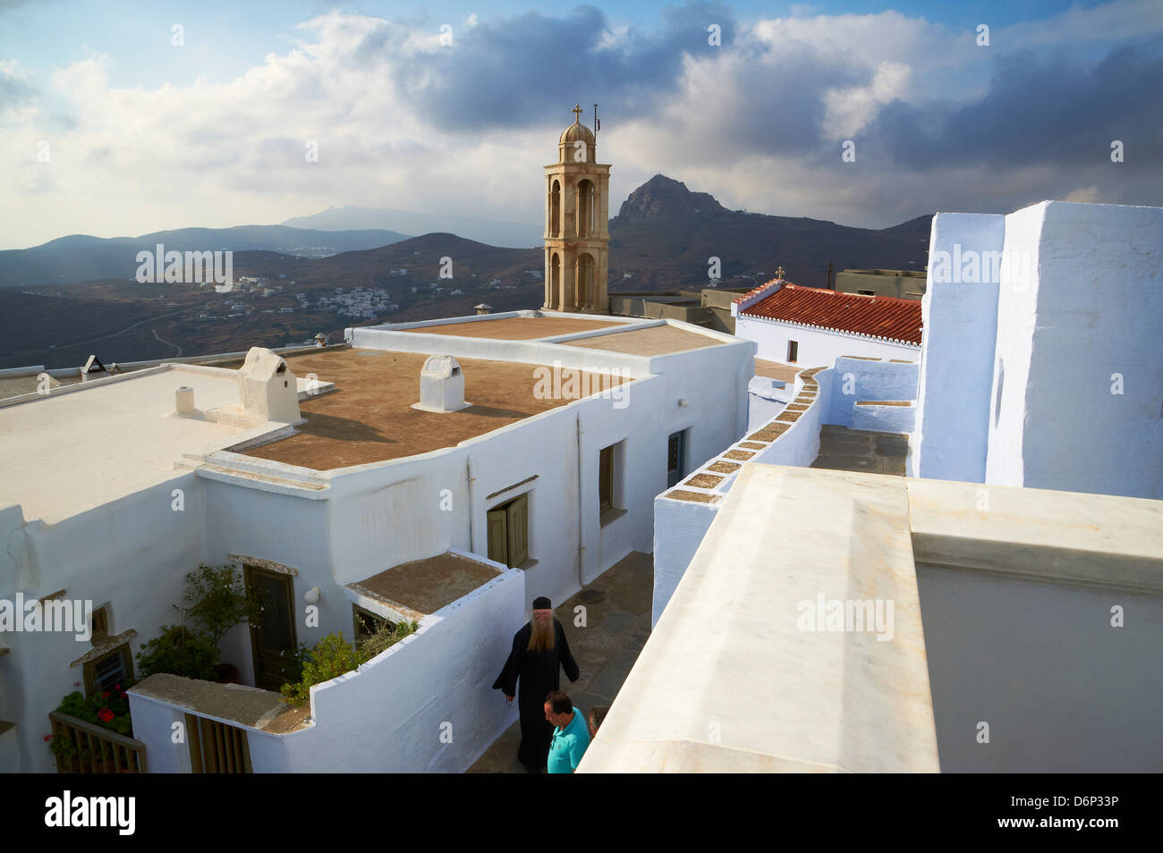 Kechrovouniou Kloster, Tinos, Kykladen, griechische Inseln, Griechenland, Europa Stockfoto