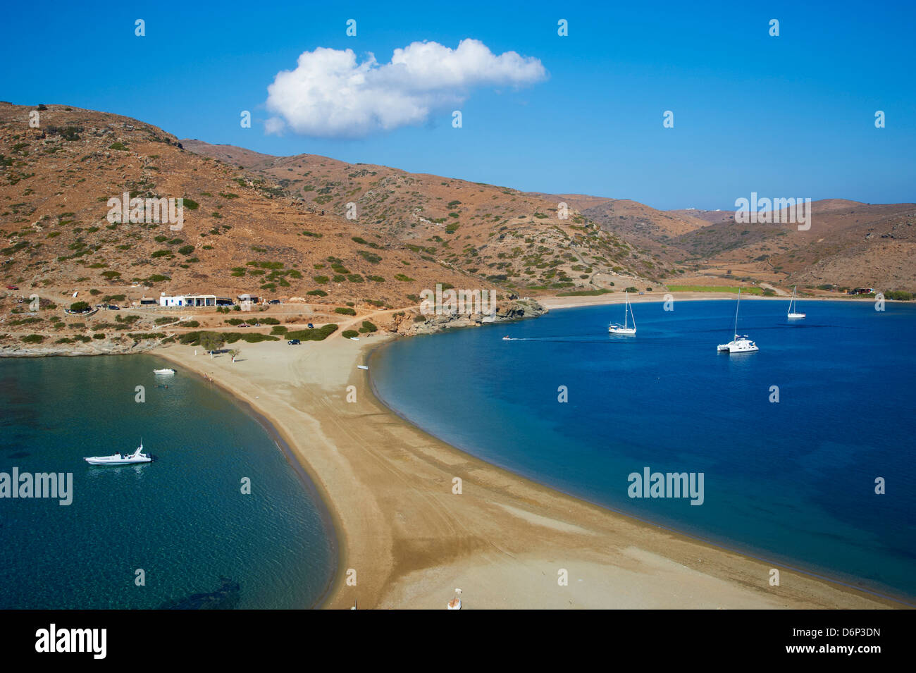 Kolona Strand, Kythnos, Kykladen, griechische Inseln, Griechenland, Europa Stockfoto
