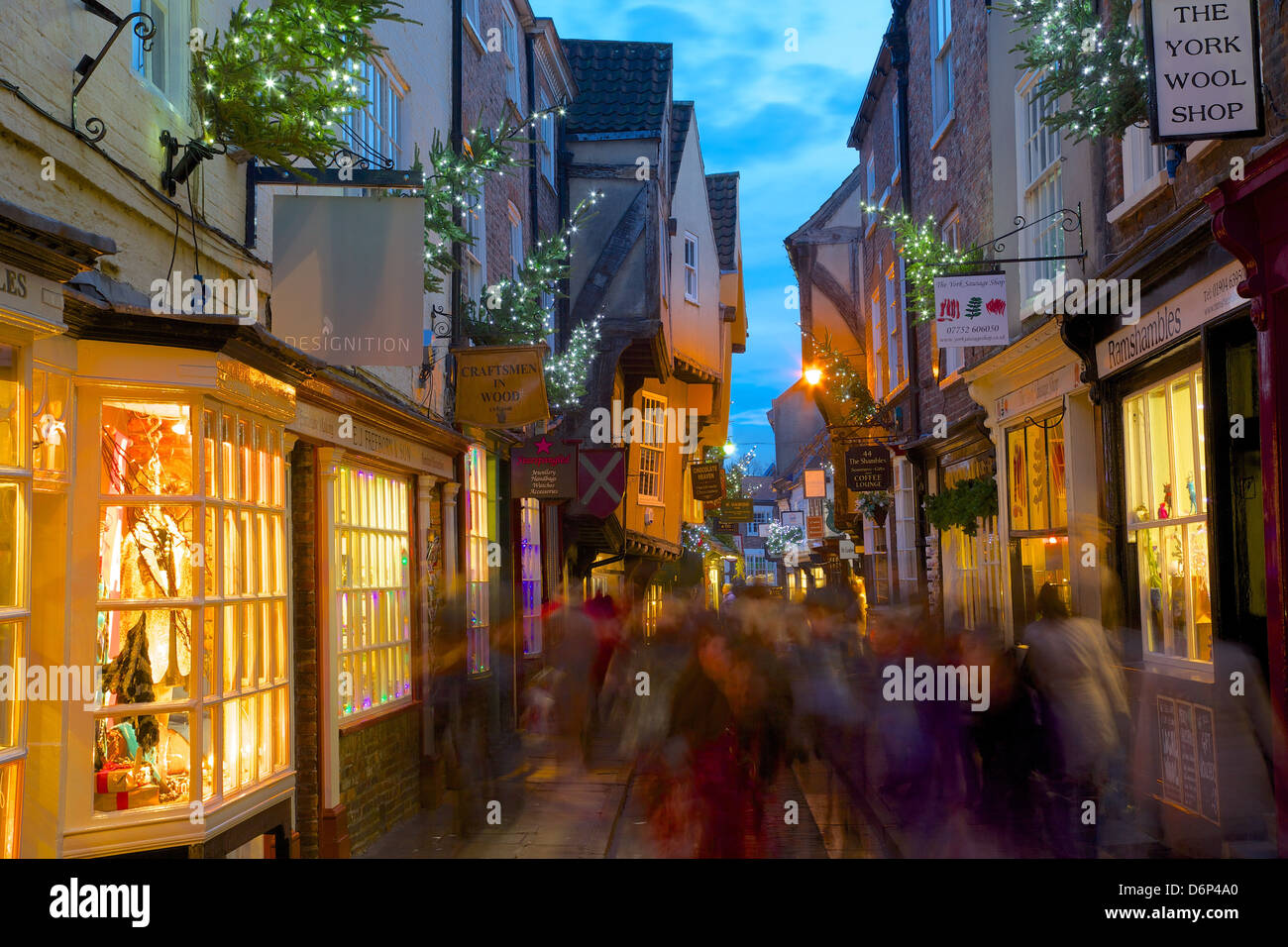Das Chaos an Weihnachten, York, Yorkshire, England, Vereinigtes Königreich, Europa Stockfoto