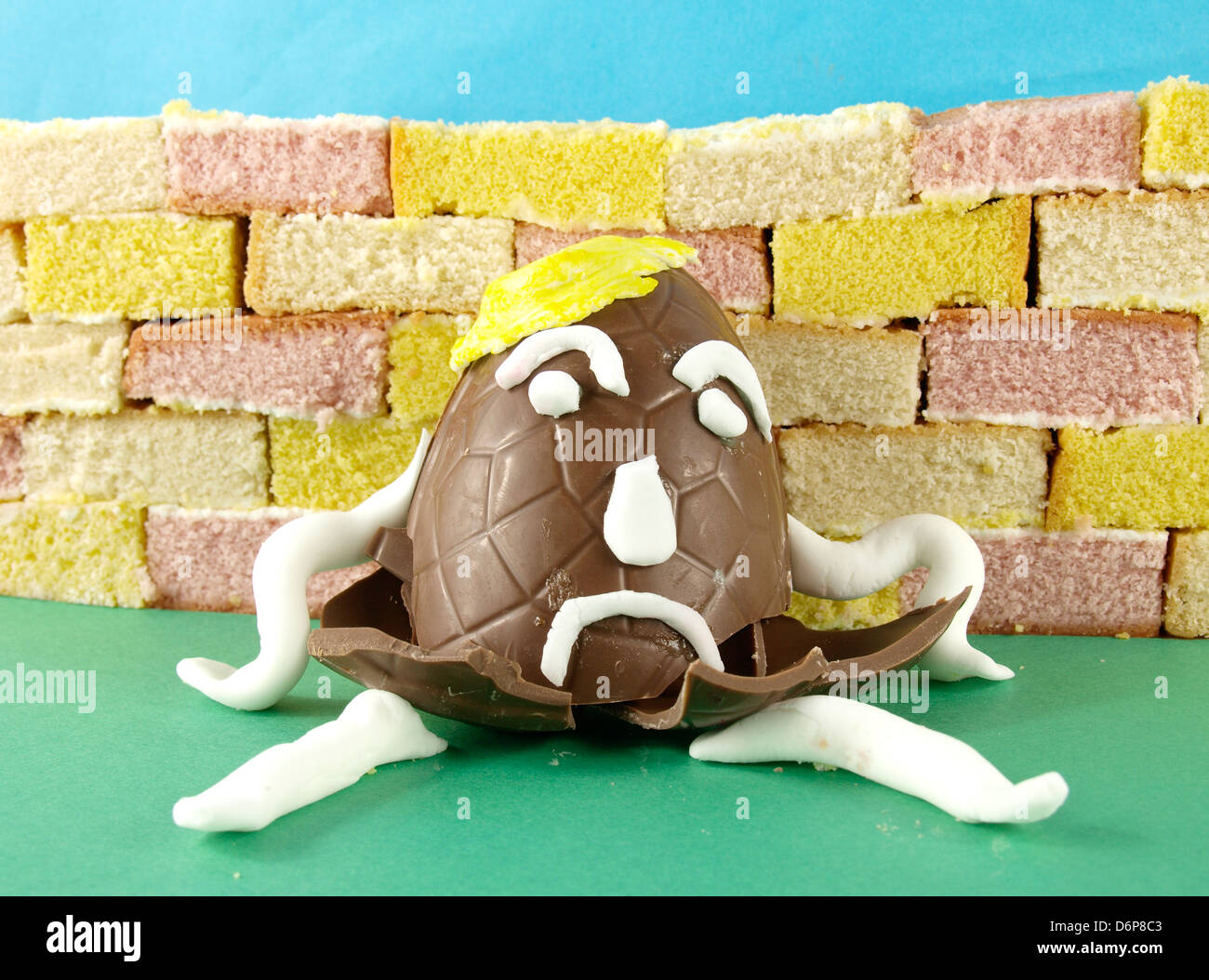 Humpty Dumpty hatte einen großen Sturz, UK 2013 Stockfoto