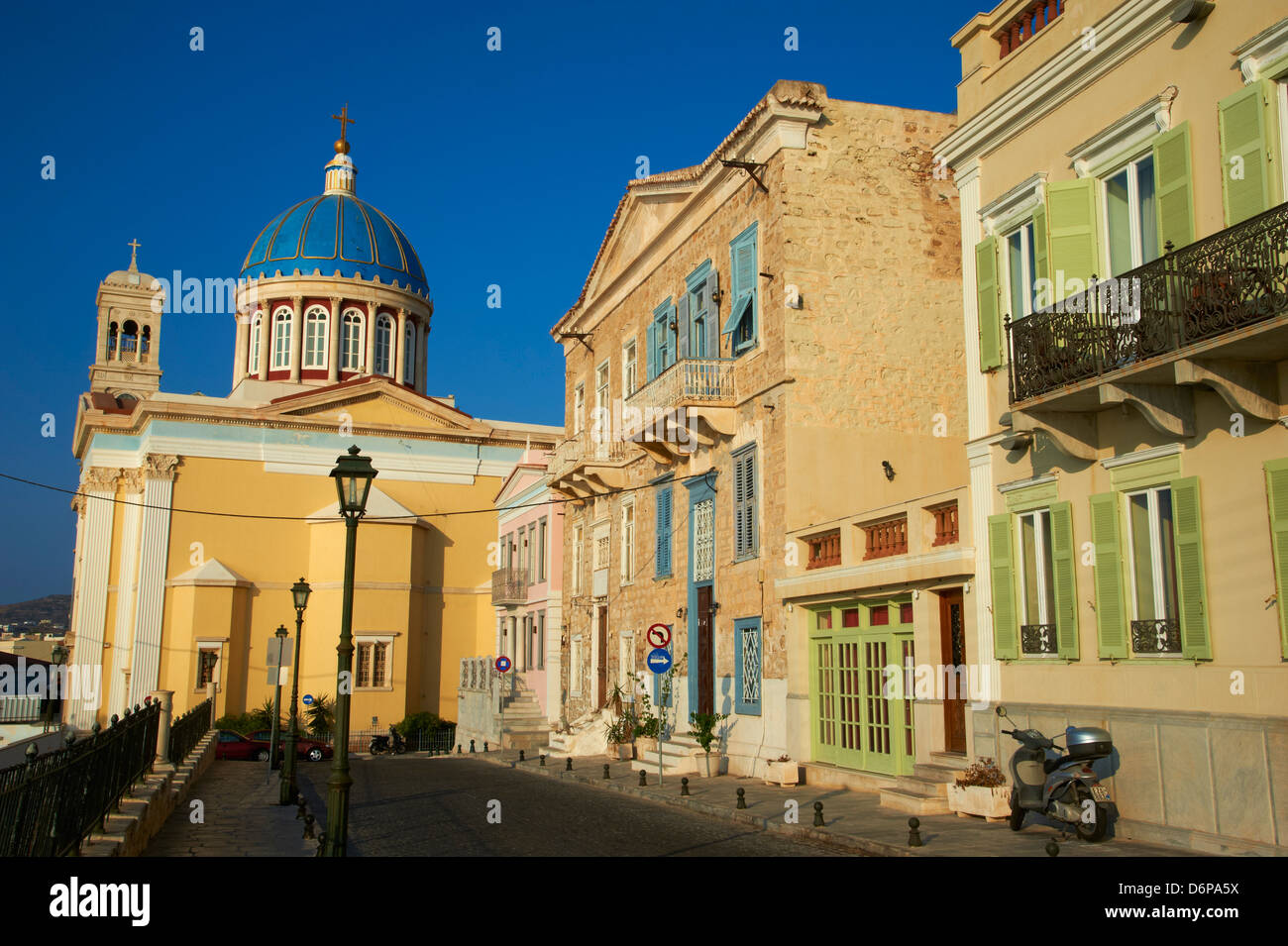 Ermoupoli (Chora), Insel Syros, Cyclades, griechische Inseln, Griechenland, Europa Stockfoto