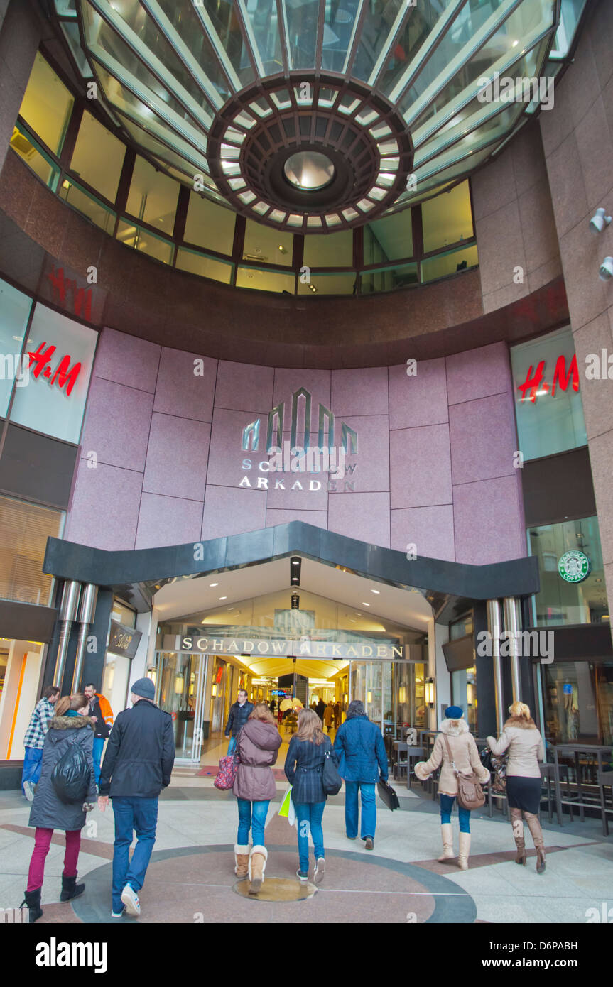 Schadow Arkaden shopping Center Düsseldorf Stadt Nordrhein-Westfalen Region Deutschland Westeuropa Stockfoto