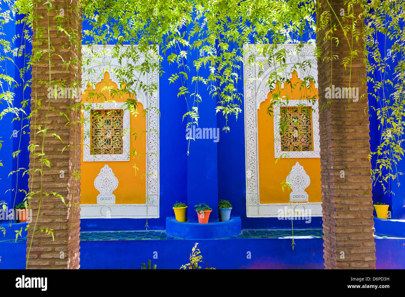 Majorelle Gärten (Gärten von Yves Saint Laurent), Marrakesch, Marokko, Nordafrika, Afrika Stockfoto