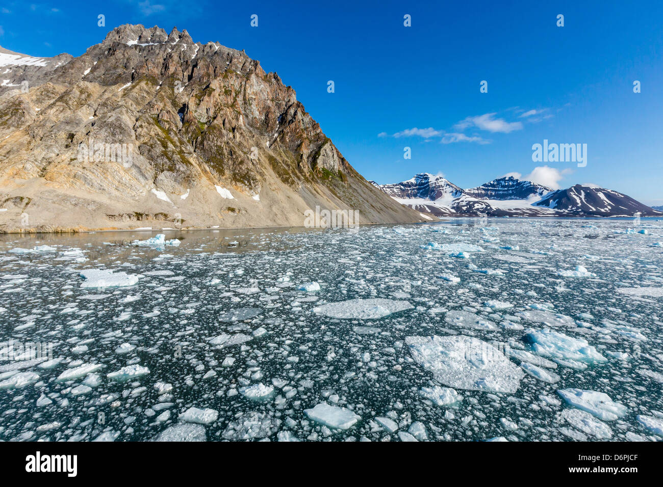 Gnalodden Klippe, Hornsund, Spitzbergen, Svalbard-Archipel, Norwegen, Skandinavien, Europa Stockfoto