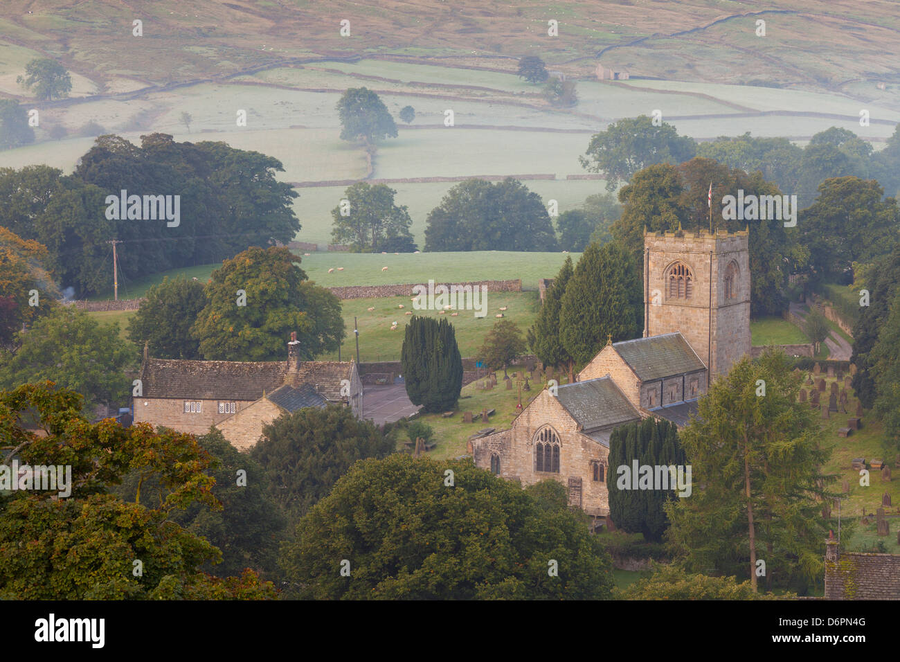 Kirche, Burnsall, Yorkshire Dales National Park, Yorkshire, England, Vereinigtes Königreich, Europa Stockfoto