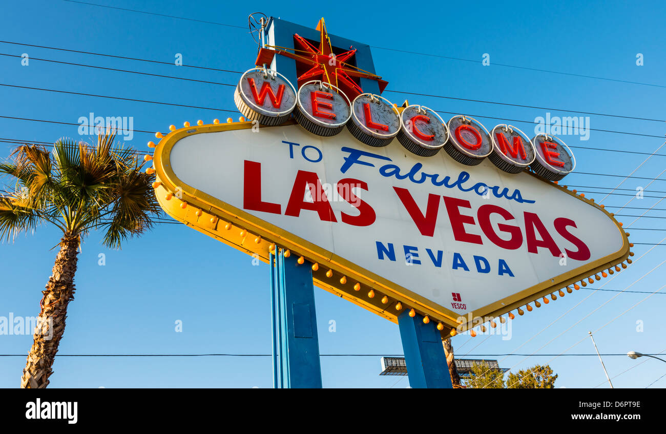 Las Vegas Schild Stockfoto