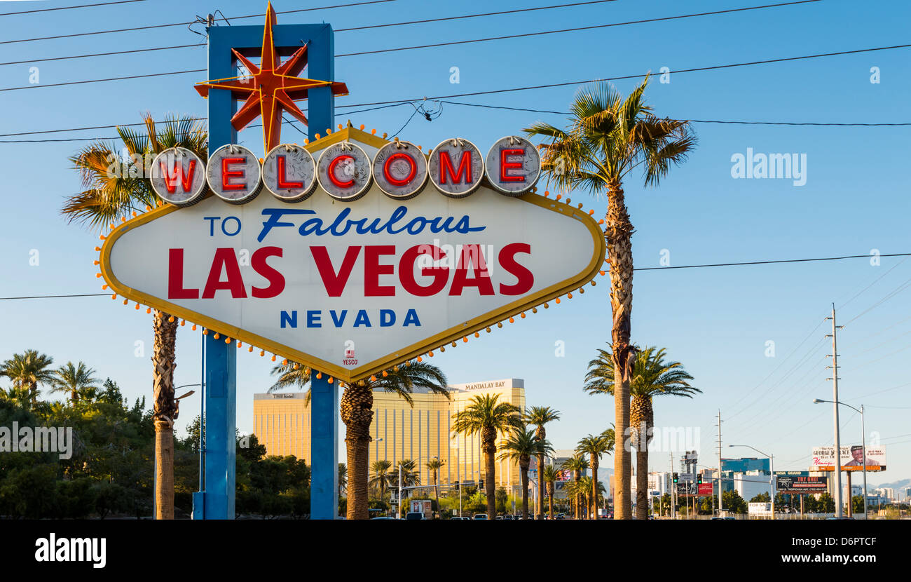 Las Vegas Schild Stockfoto