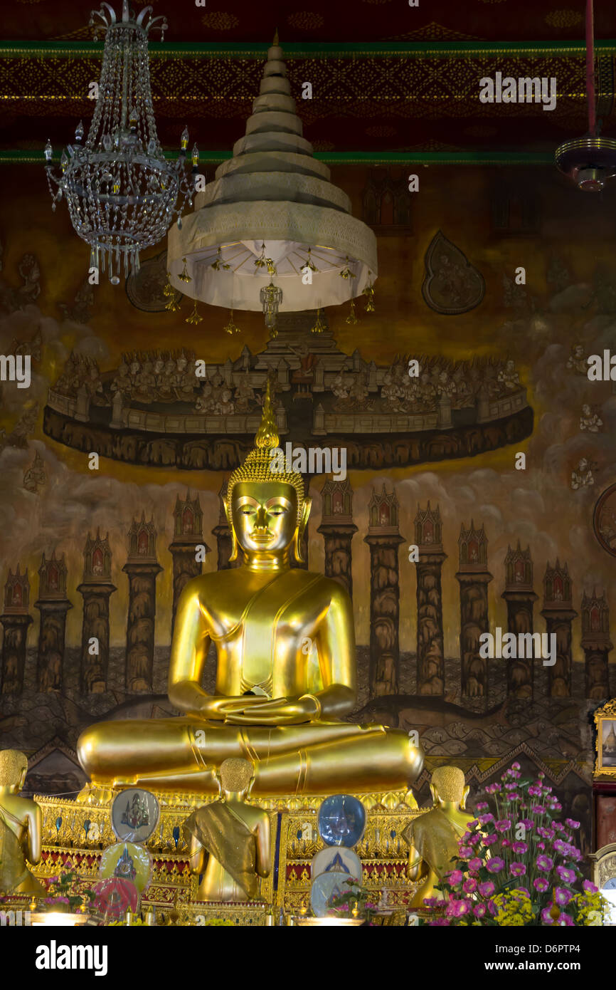 Buddha des Wat Ra-Kang Bangkok Thailand Stockfoto