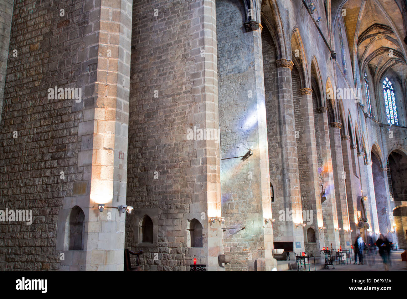 Kathedrale von Santa Maria del Mar, Barcelona, Spanien Stockfoto