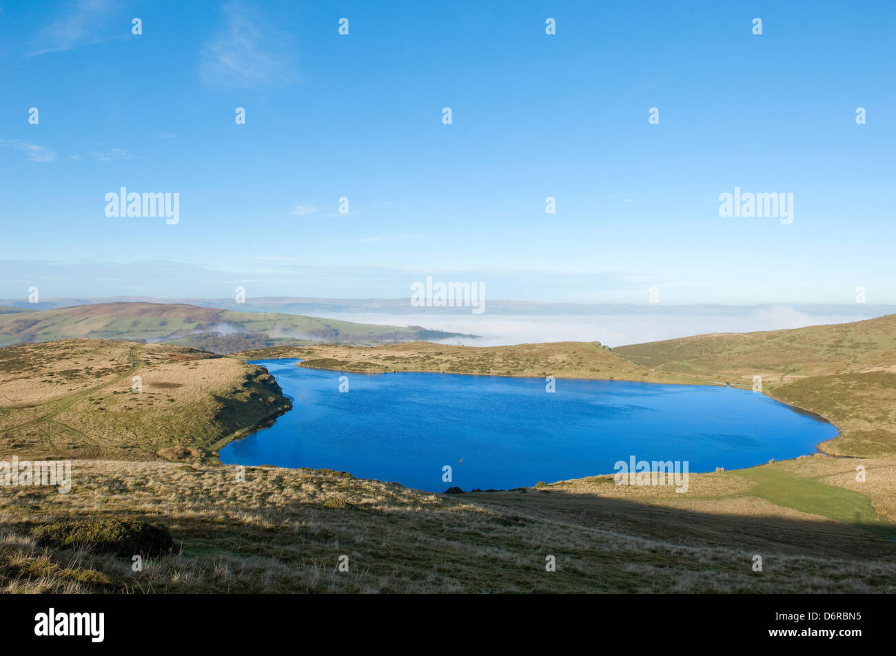 Pant Y Lyn See, Eppynt, Cambrian Mountains, Powys, Wales, UK. Stockfoto