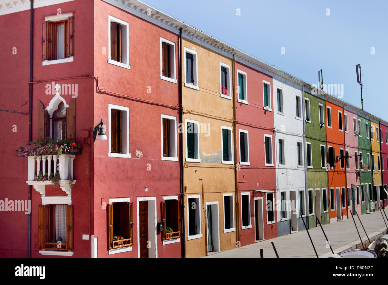 Insel Burano Stockfoto