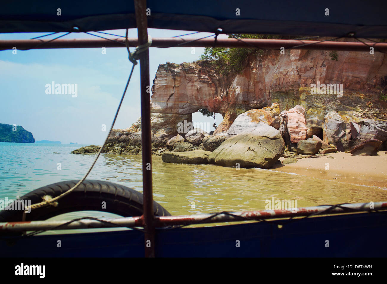 Blick vom Boot in Krabi, Thailand Stockfoto