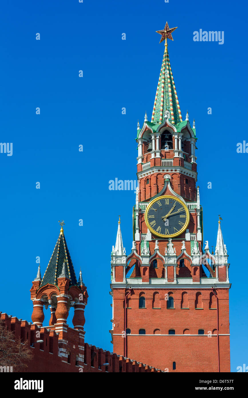 Spasskaja-Turm des Moskauer Kreml Stockfoto