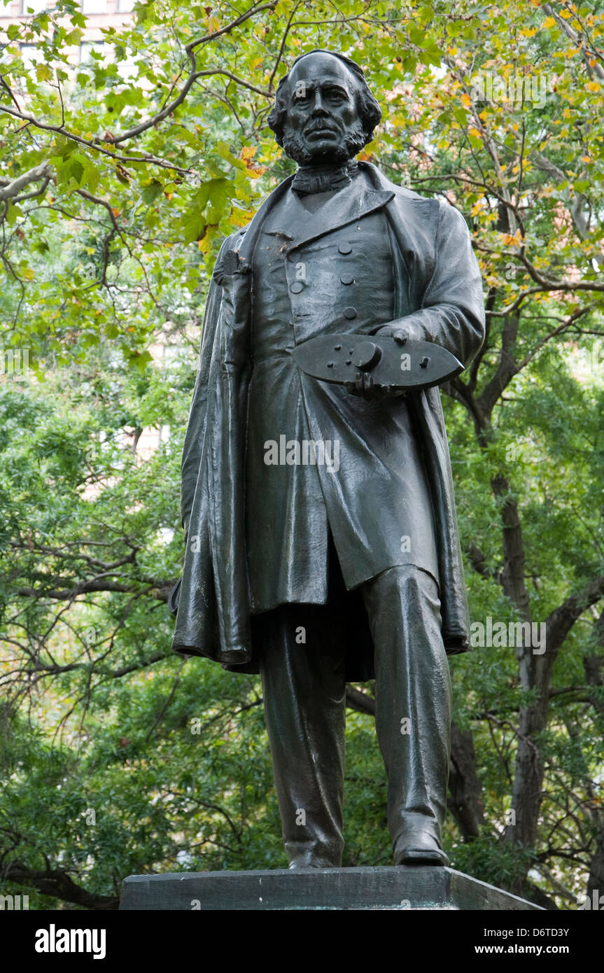 Statue von John Ericsson im Battery Park, New York City USA Stockfoto