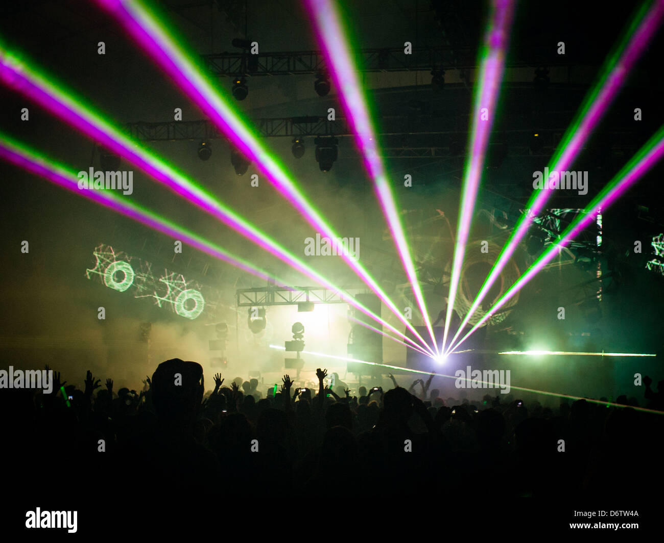 DJ-Set bei Summadayze in Melbourne, Australien Stockfoto