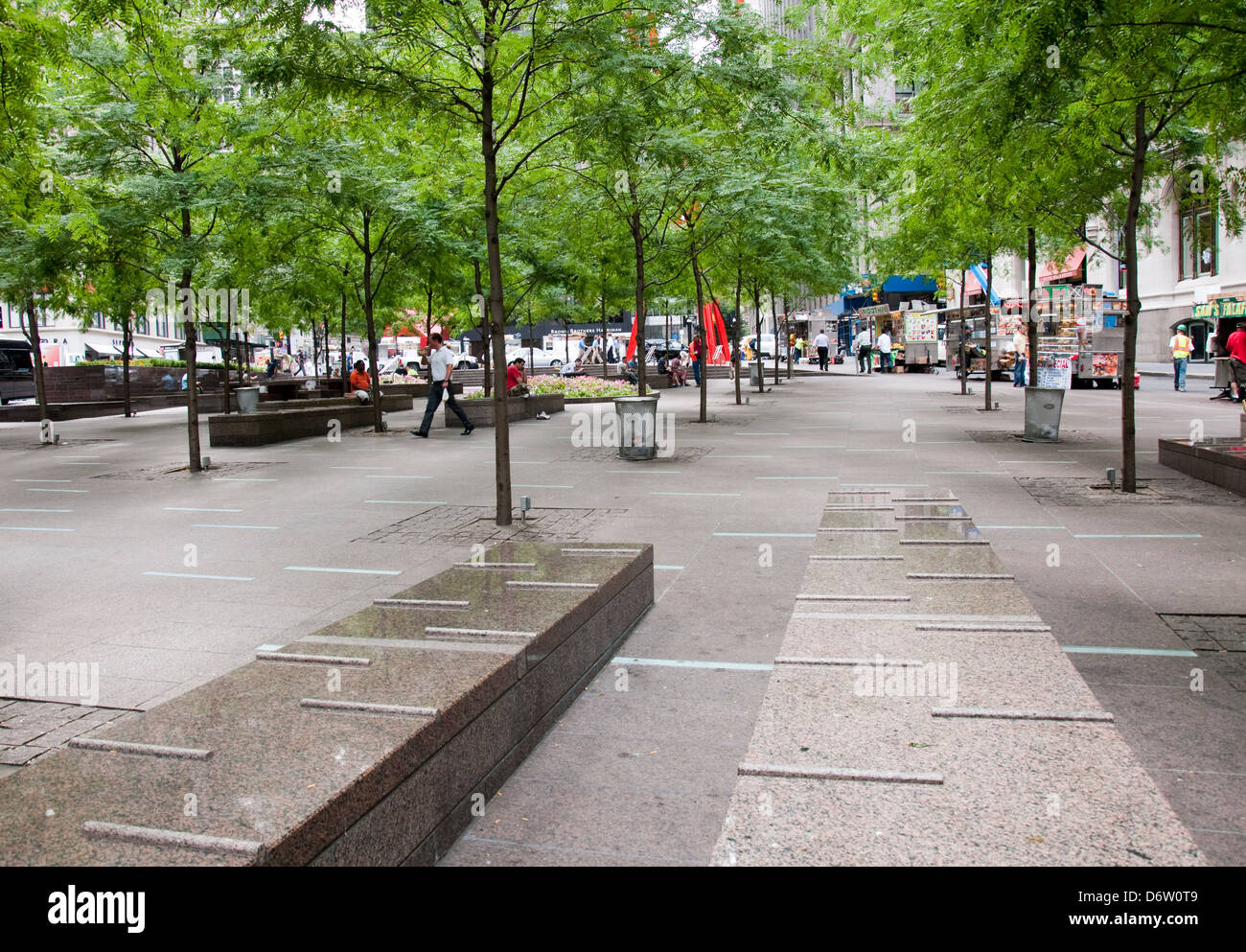 Zuccotti Park in New York City, USA Stockfoto