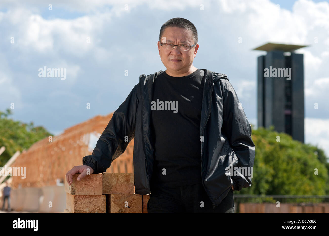 Berlin, Deutschland, der Architekt Wang Shu im portrait Stockfotografie