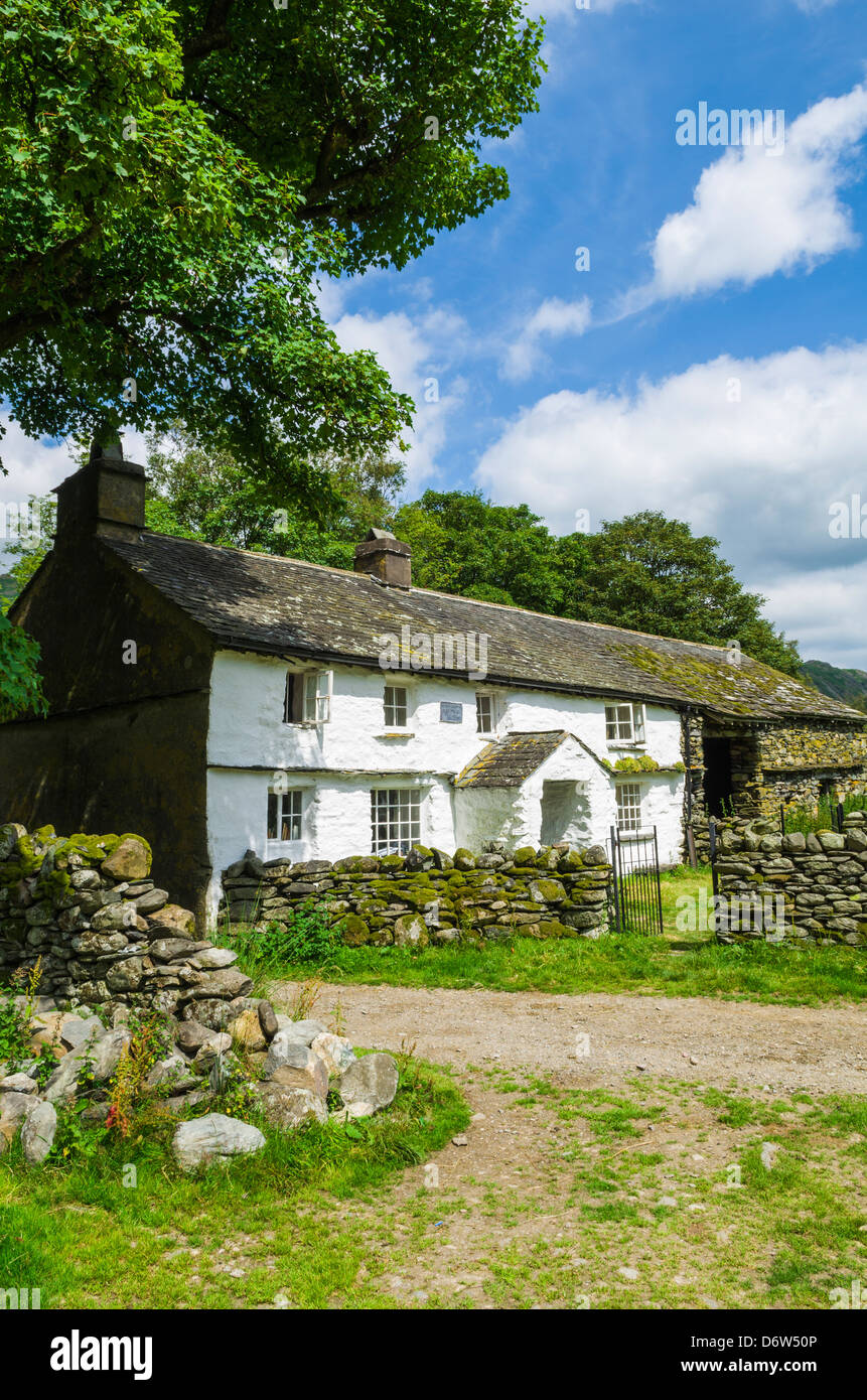 Bauernhof Ferienhaus im Lake District National Park in der Nähe von Little Langdale, Cumbria, England. Stockfoto