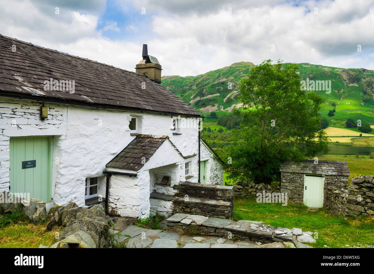 Ferienhaus im Lake District National Park in der Nähe von Little Langdale, Cumbria, England. Stockfoto