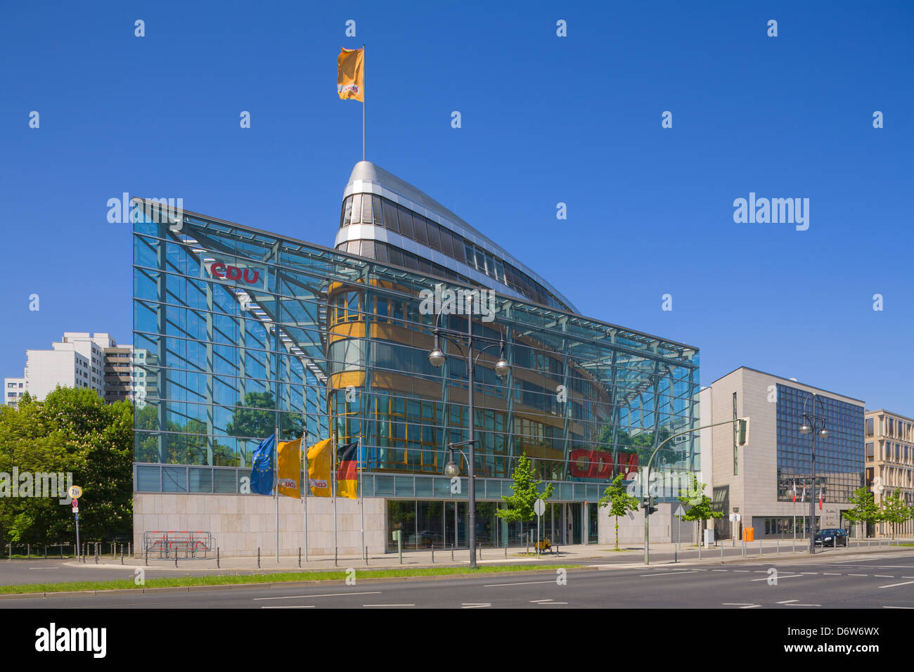 CDU Partei Hauptsitz Konrad-Adenauer-Haus Berlin Deutschland Europa Stockfoto