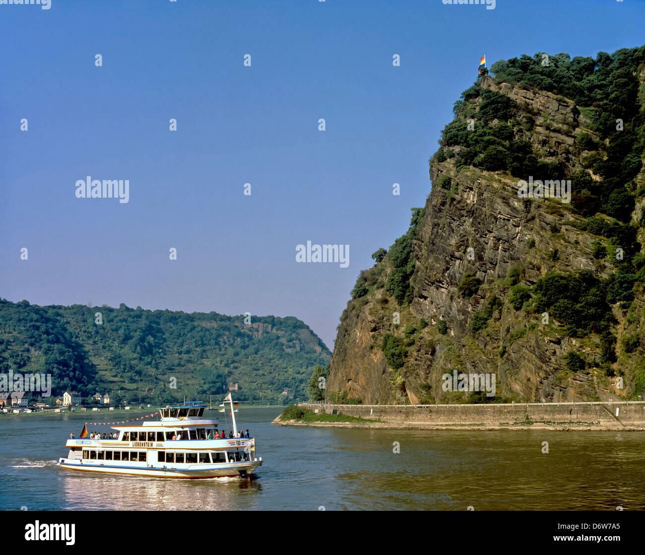 8447 der Loreley & R Rhein, Deutschland, Europa Stockfoto