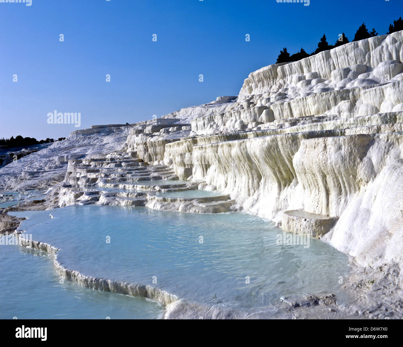 8462. Pamukkale Wasserfälle, Türkei, Europa Stockfoto
