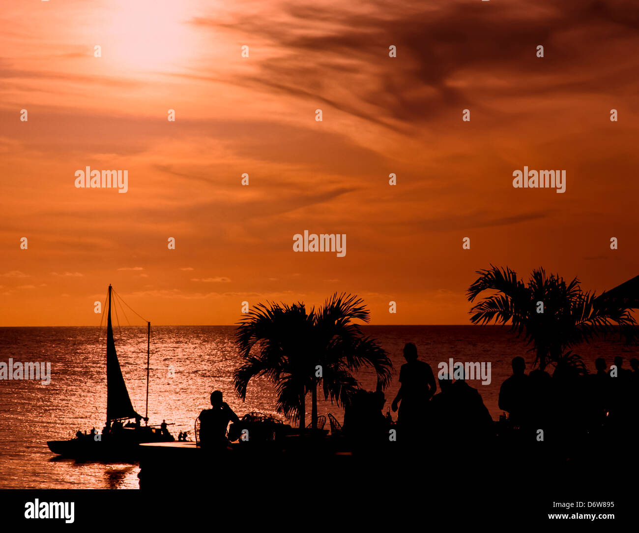 8472. Ricks Cafe, Negril, Jamaika, Karibik, West Indies Stockfoto