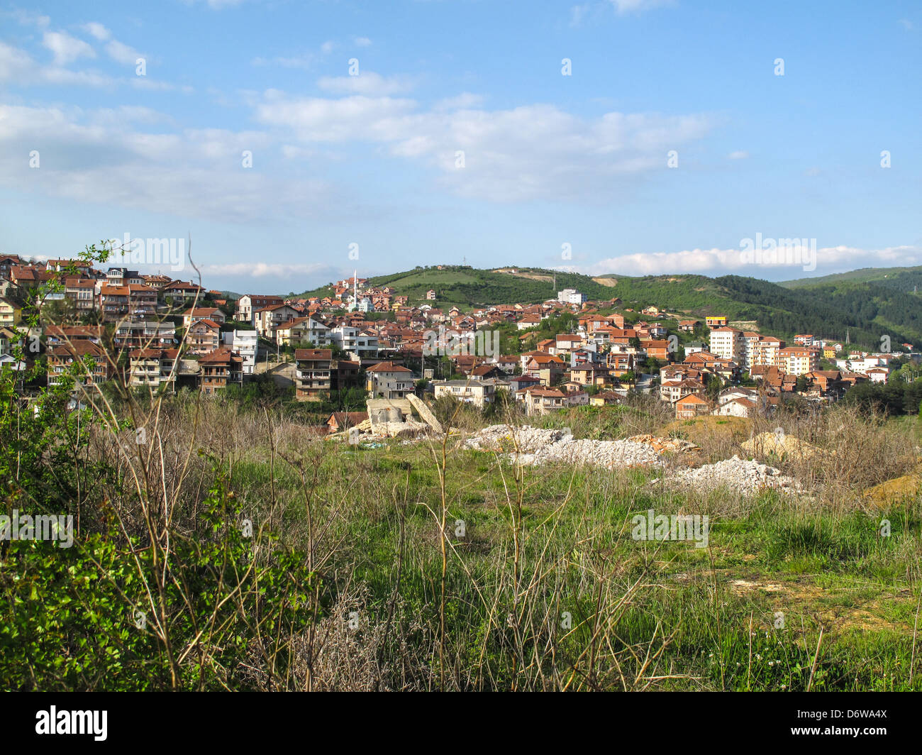 Stadtrand von Pristina, Kosovo Stockfoto