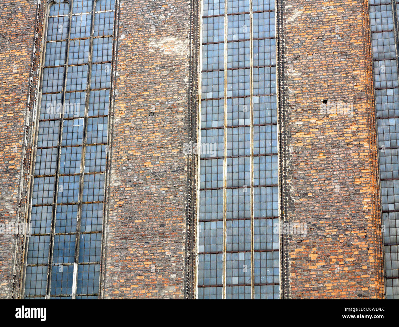 St. Marien Basilika, die größte Backsteinkirche der Welt, Danzig, Polen Stockfoto