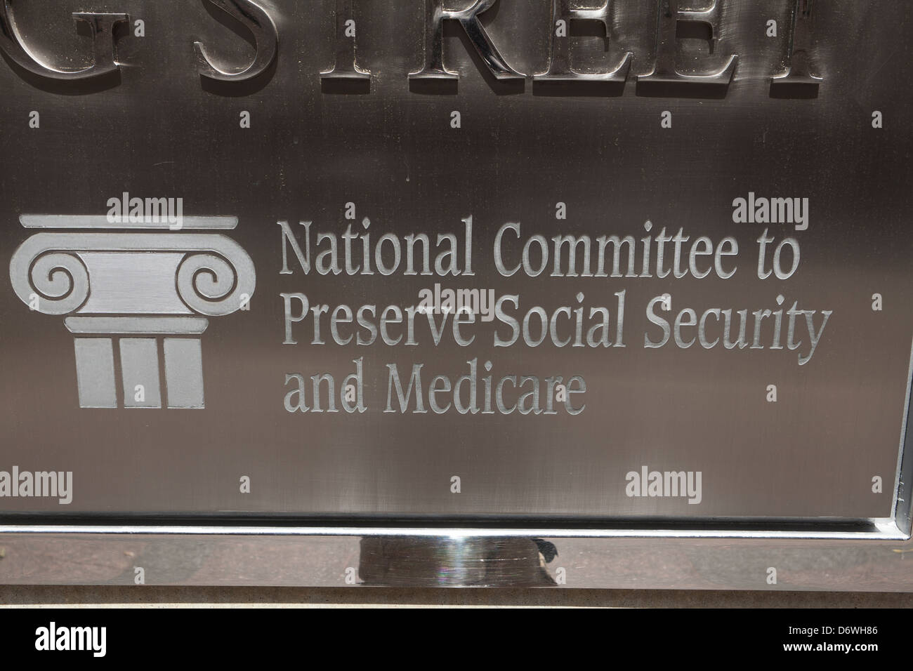 Nationalkomitees, Social Security und Medicare - Washington, DC USA zu bewahren Stockfoto