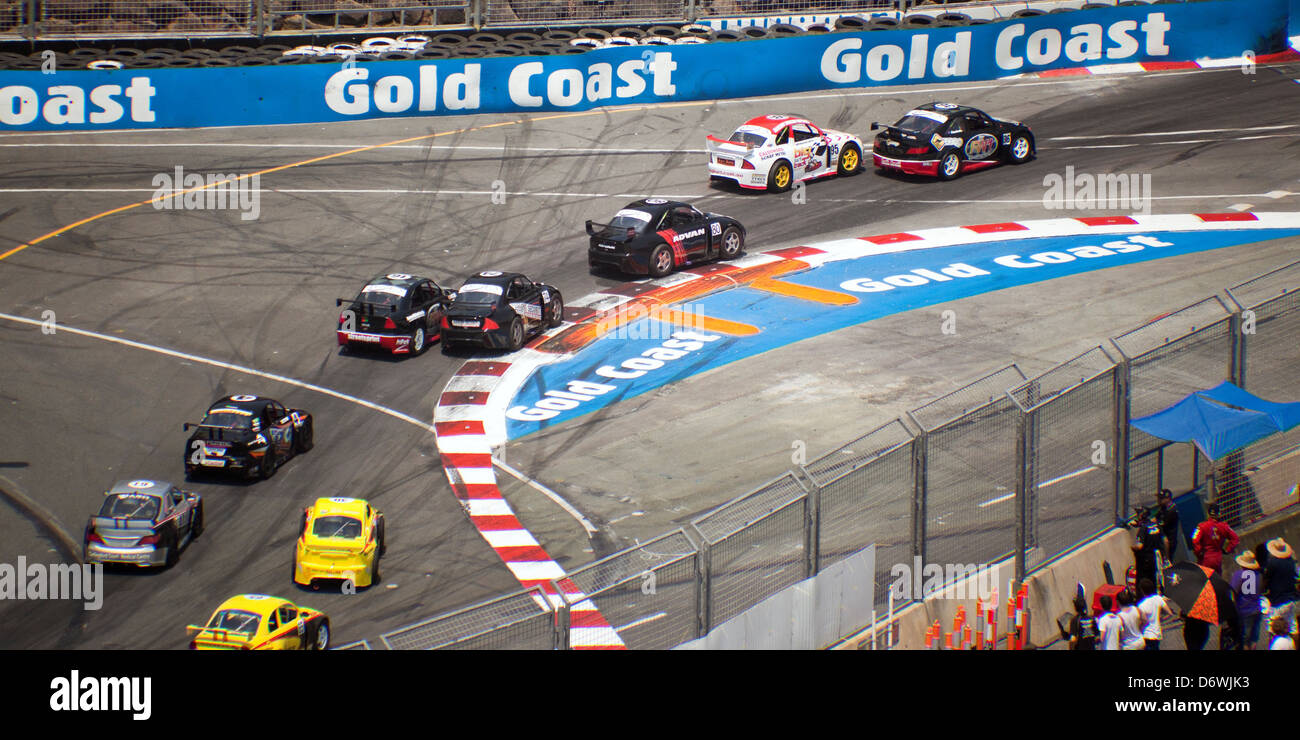 Gold Coast 600 V8 Supercar 21.-23. Oktober 2012 Auto-Rennstrecke Surfers Paradise Street Circuit Surfer Paradise Queensland Stockfoto