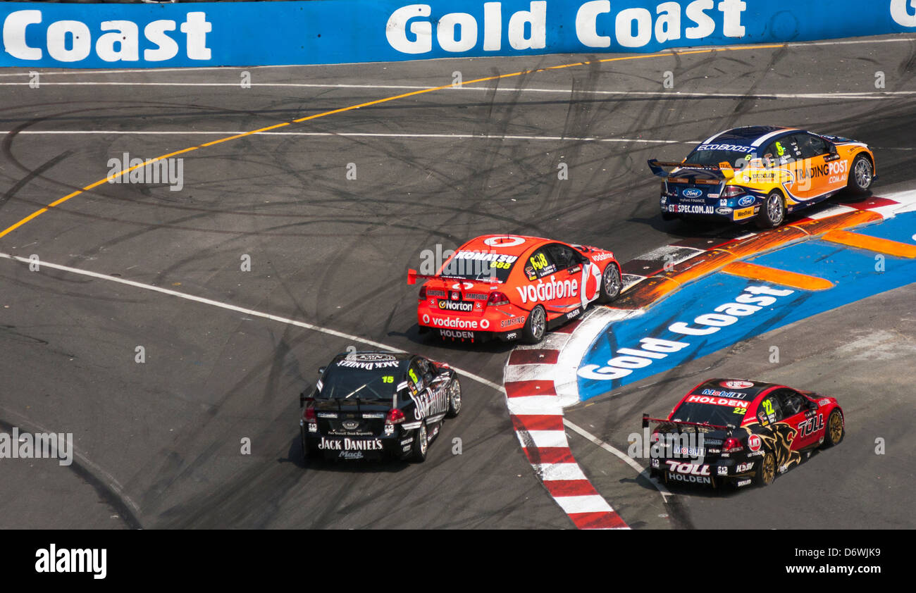 Gold Coast 600 V8 Supercar 21.-23. Oktober 2012 Auto-Rennstrecke Surfers Paradise Street Circuit Surfer Paradise Queensland Stockfoto