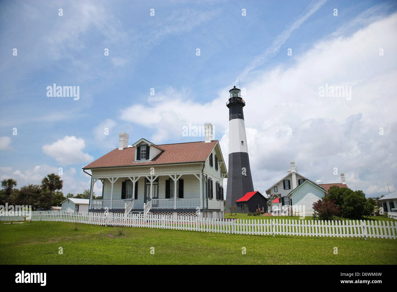 USA, Georgia, Savannah, Tybee Leuchtturm außerhalb Stockfoto