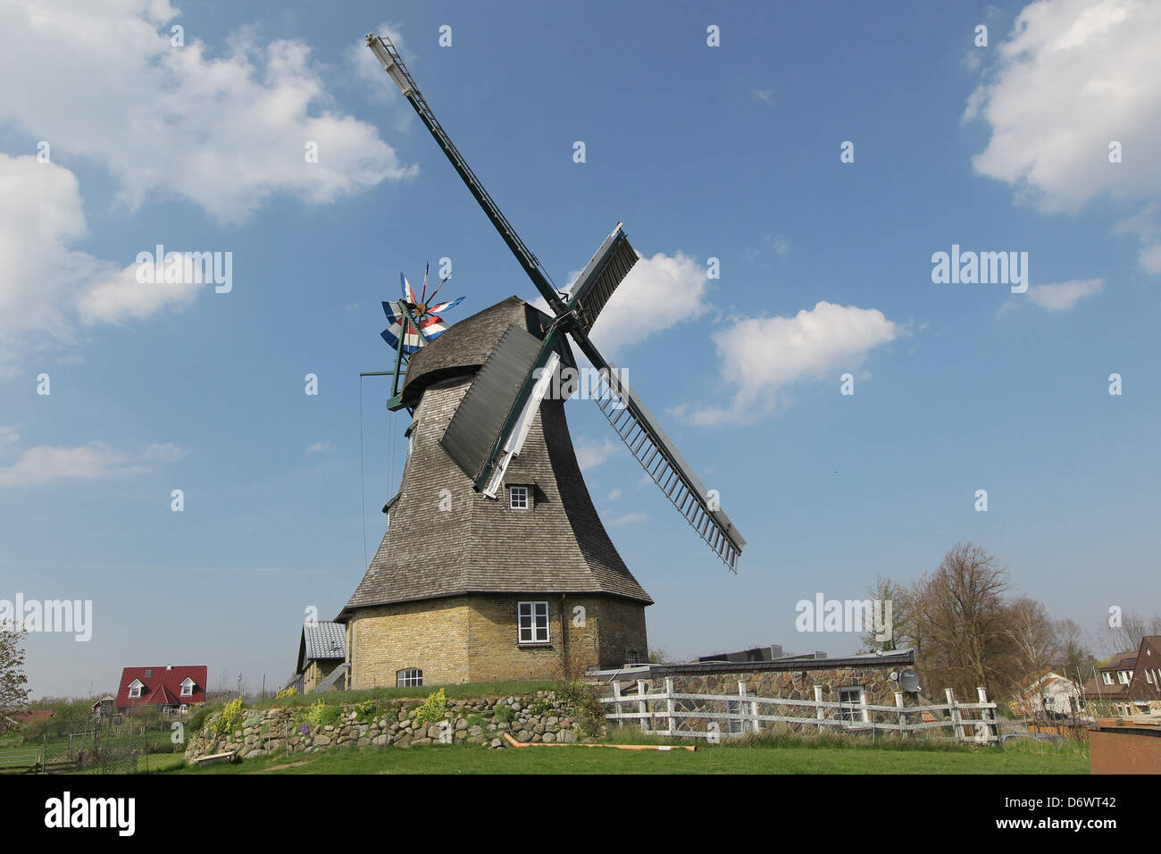 Gross Wittensee, Deutschland, die Windmühle Auguste Stockfoto