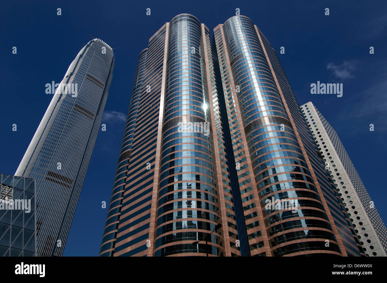 Moderne Büro Hochhäuser, zentralen Bankenviertel, Hong Kong, China. Stockfoto