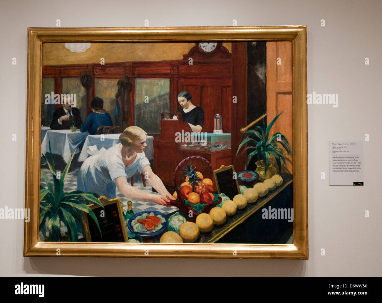 Tabellen für Damen (1930) von Edward Hopper im Metropolitan Museum of Art, Met New York City USA) Stockfoto