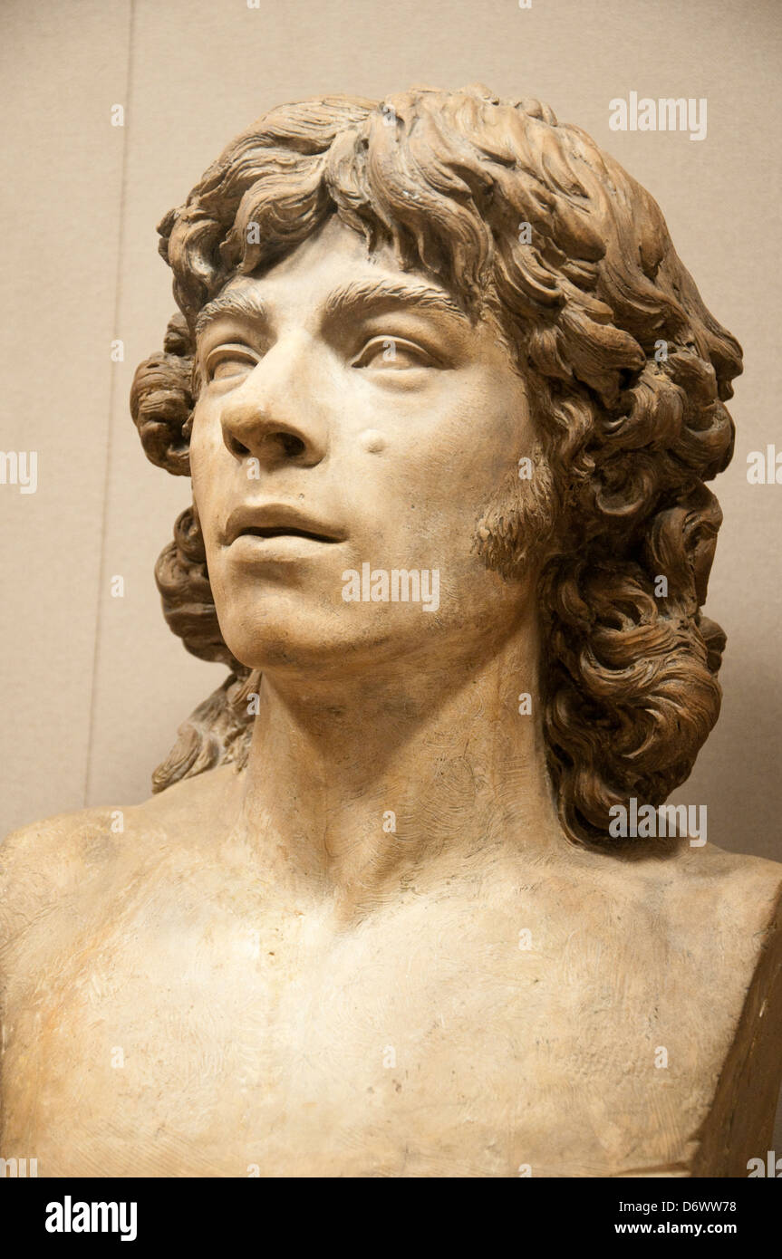 Büste eines Mannes im Metropolitan Museum of Art, (Met) New York City USA Stockfoto