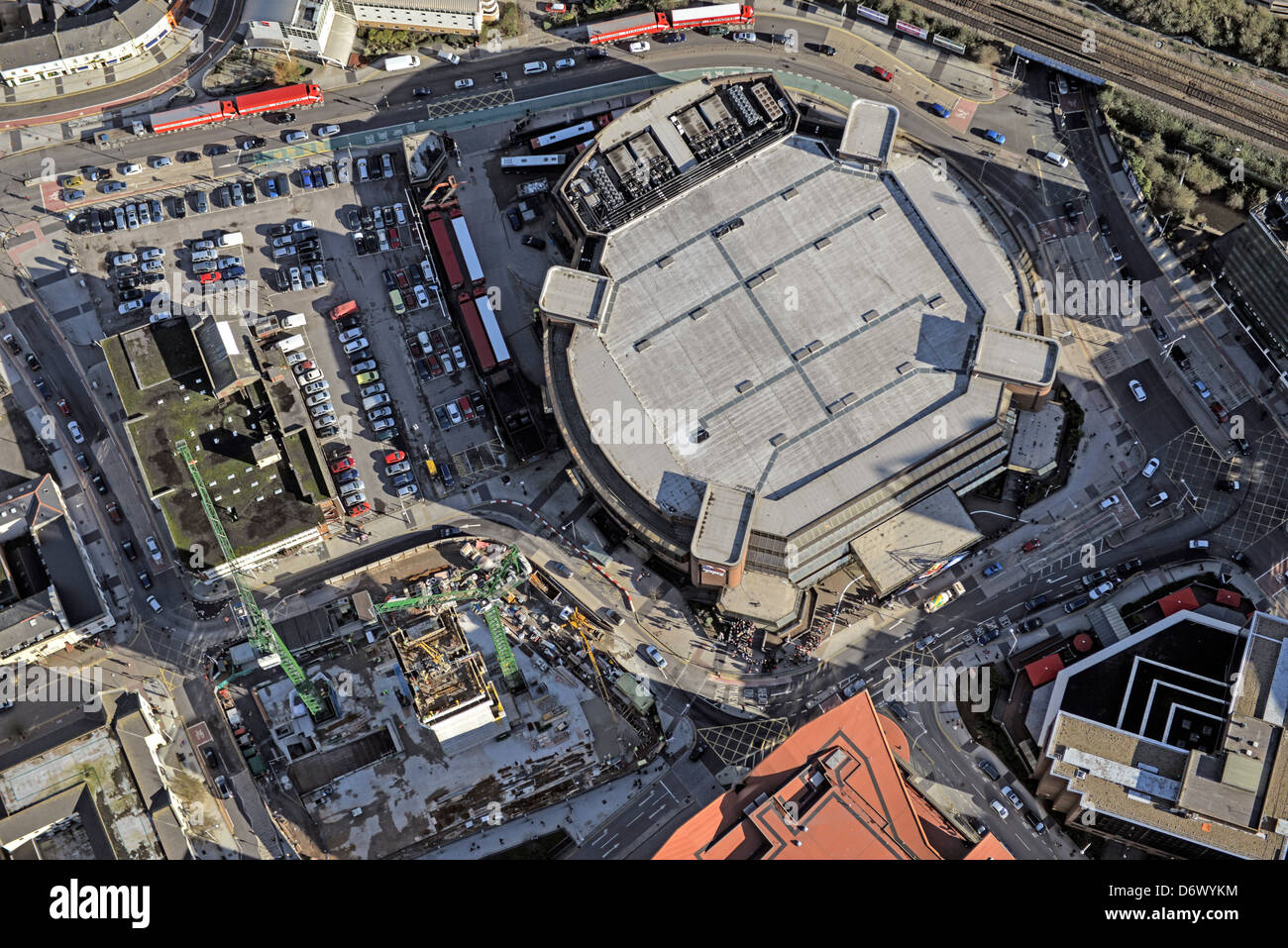 Luftaufnahme Der Cardiff Hallam FM Arena Stockfotografie Alamy