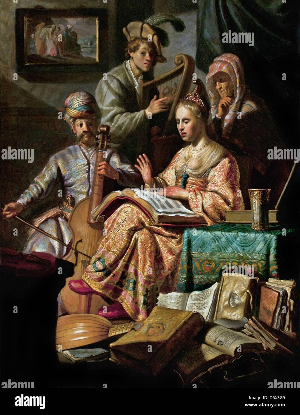 Musical Company 1626 Rembrandt Harmenszoon van Rijn niederländischen 1606 – 1669 Niederlande Stockfoto