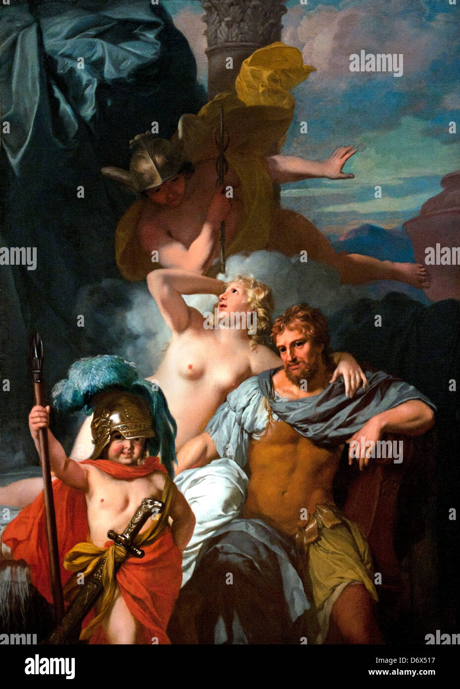 Mercury Bestellung Calypso bis Release Odysseus 1680 Gerard de Lairesse 1641-1711 Niederlande Niederlande Stockfoto
