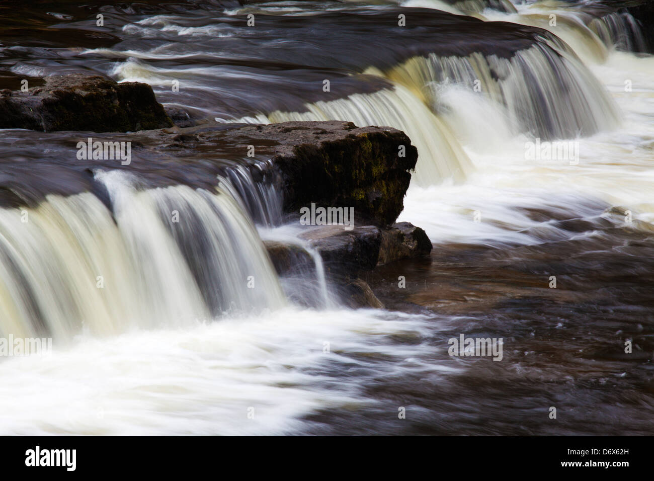 Redmire Kraft auf dem Fluß Ure Wensleydale Yorkshire Dales England Stockfoto