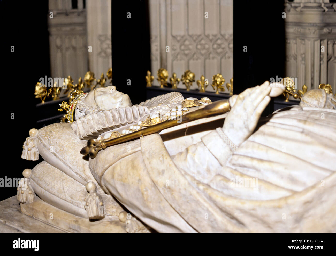 8616 Tomb Der Queen Elizabeth 1 Westminster Abbey London