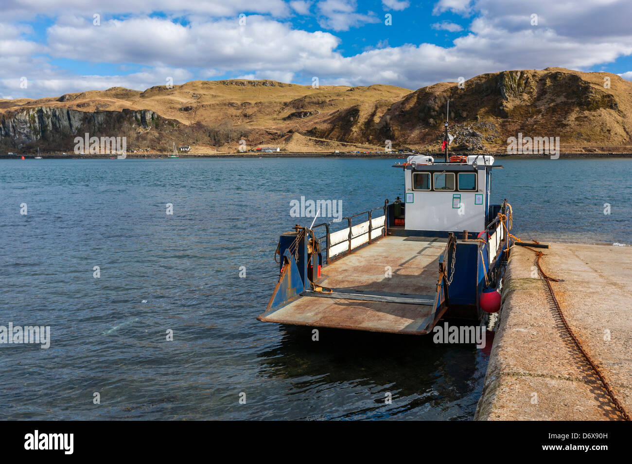 Mit der Fähre auf die Insel Kerrera, Argyll und Bute, Scotland, UK, Europa. Stockfoto