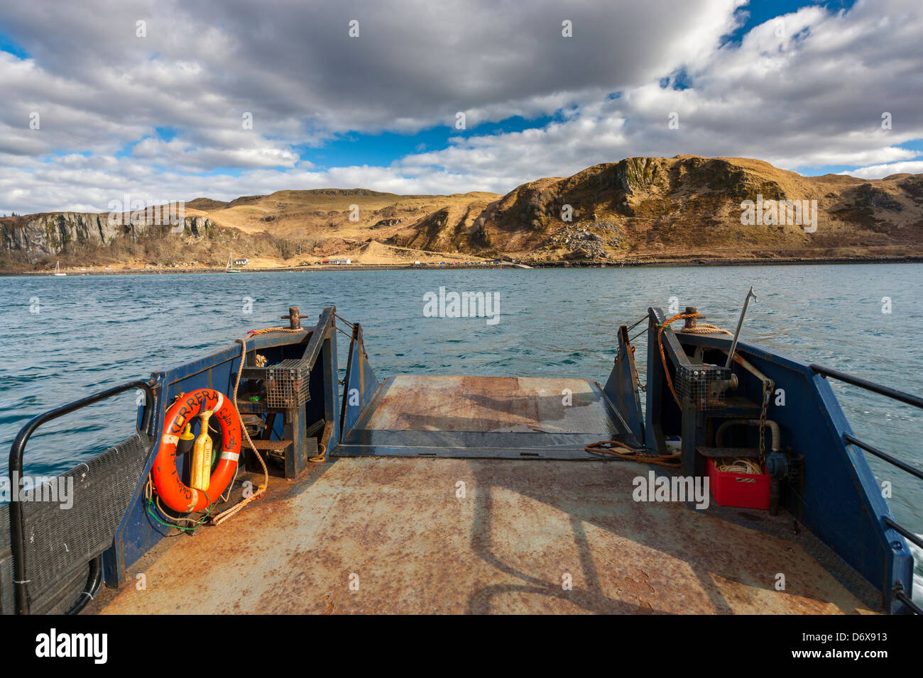 Mit der Fähre auf die Insel Kerrera, Argyll und Bute, Scotland, UK, Europa. Stockfoto