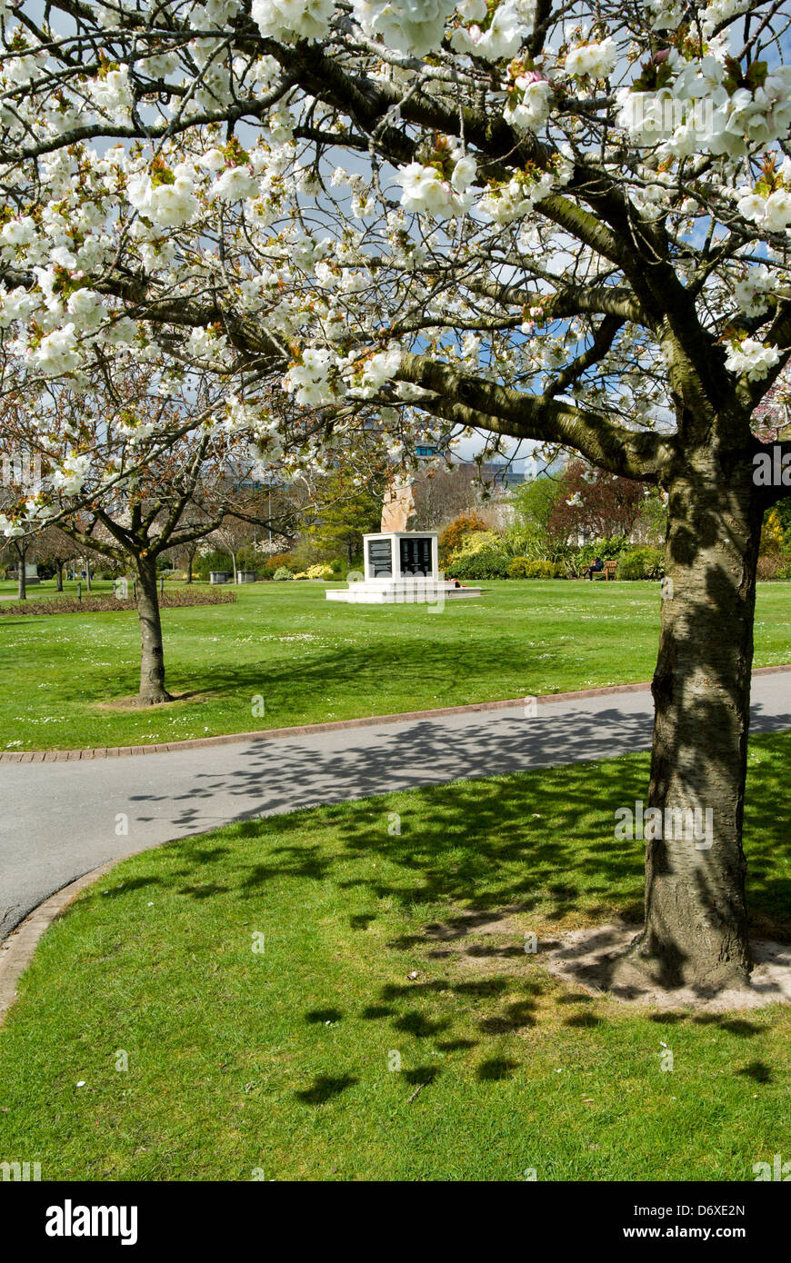 Falkland-Krieg-Denkmal Alexandra Gärten Cathays park Cardiff Stockfoto