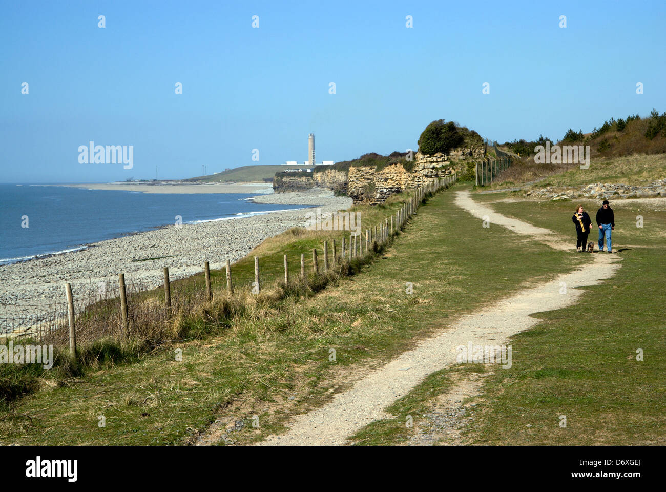 Küsten-Wanderweg täglicher Vale von Glamorgan-Süd-wales Stockfoto